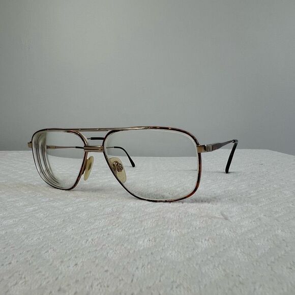 Vintage | Accessories | Vintage Aviator Frames Metal Gold Tone Tortoise ...